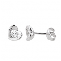 Earrings Golay Woman Calla in White Gold Diamante 0.18 Ct OIM36 - OIM36